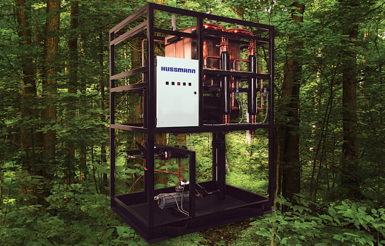 Beauty shot of system in woods