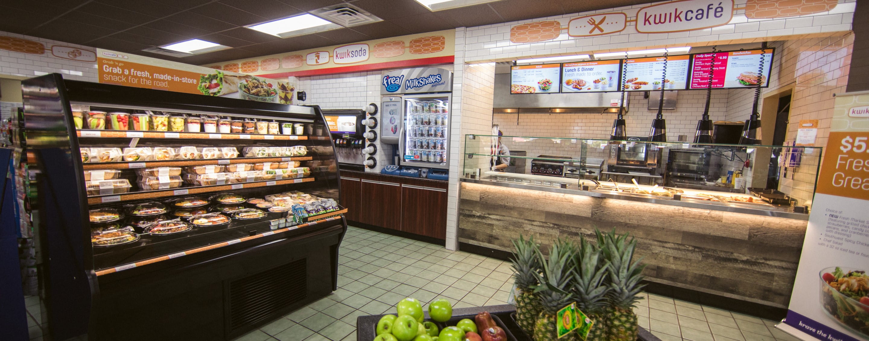 Interior of a modern convenience store