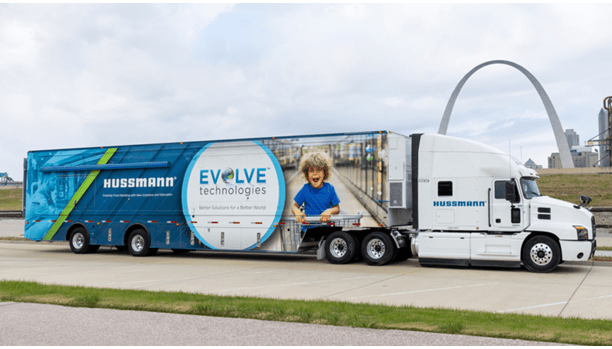 Hussmann-2024-Roadshow-Trailer-Cropped-Image-In-front-of-St-Louis-Arch