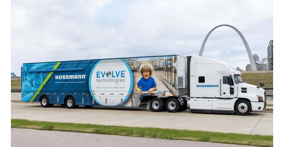 Hussmann-2024-Roadshow-Trailer-Cropped-Image-In-front-of-St-Louis-Arch